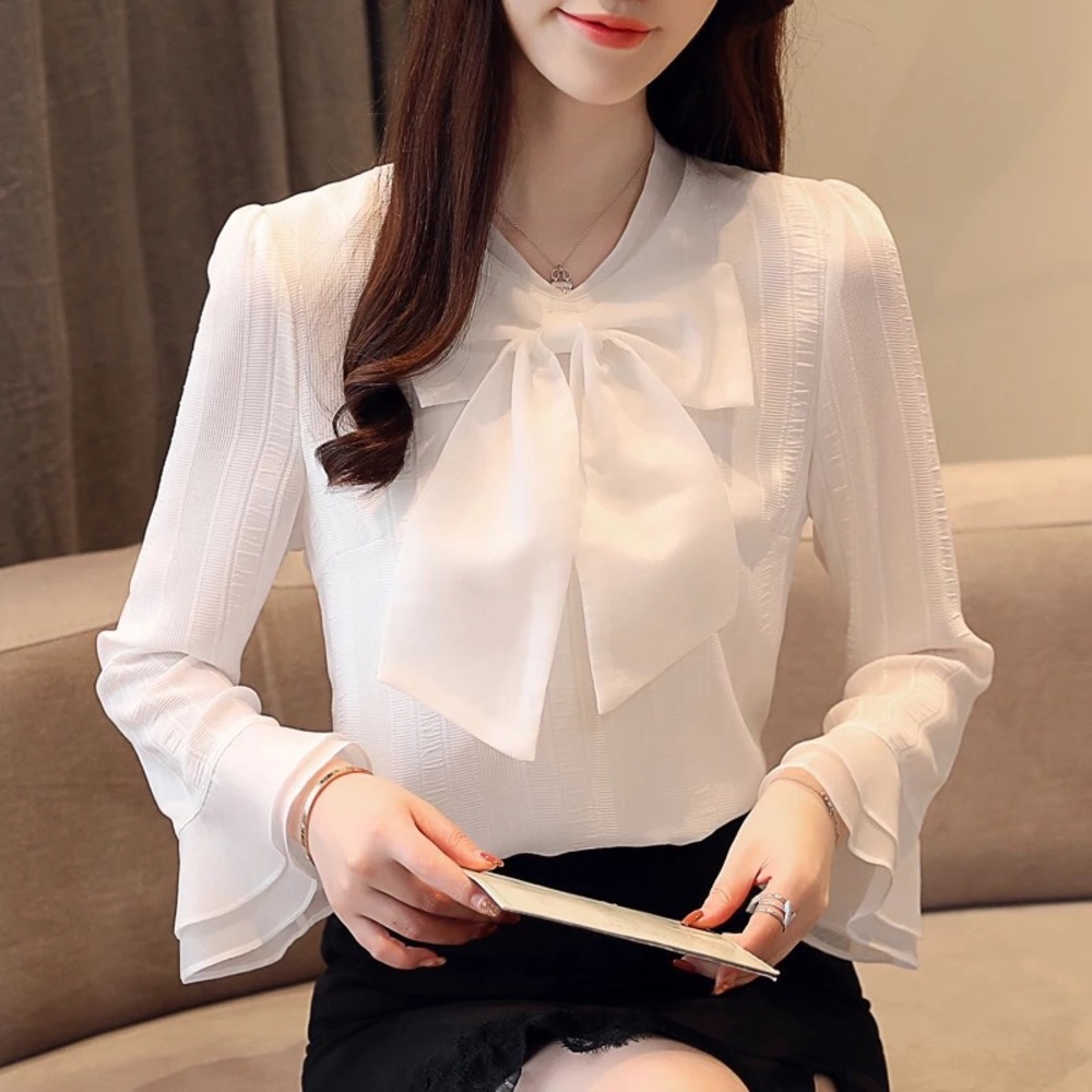Tie Neck Shirt NWOT
